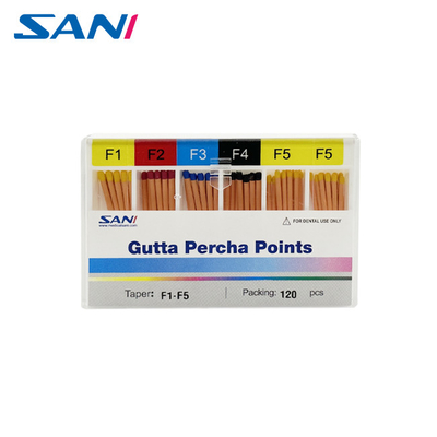 Tandheelkundige endodontie Gutta Percha Punten Taper 02/04/06/F1-F5 Met CE-certificaat